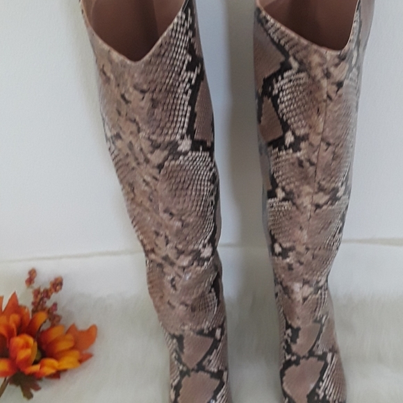 Snake effect Steve Madden Kimari boots - Picture 4 of 9